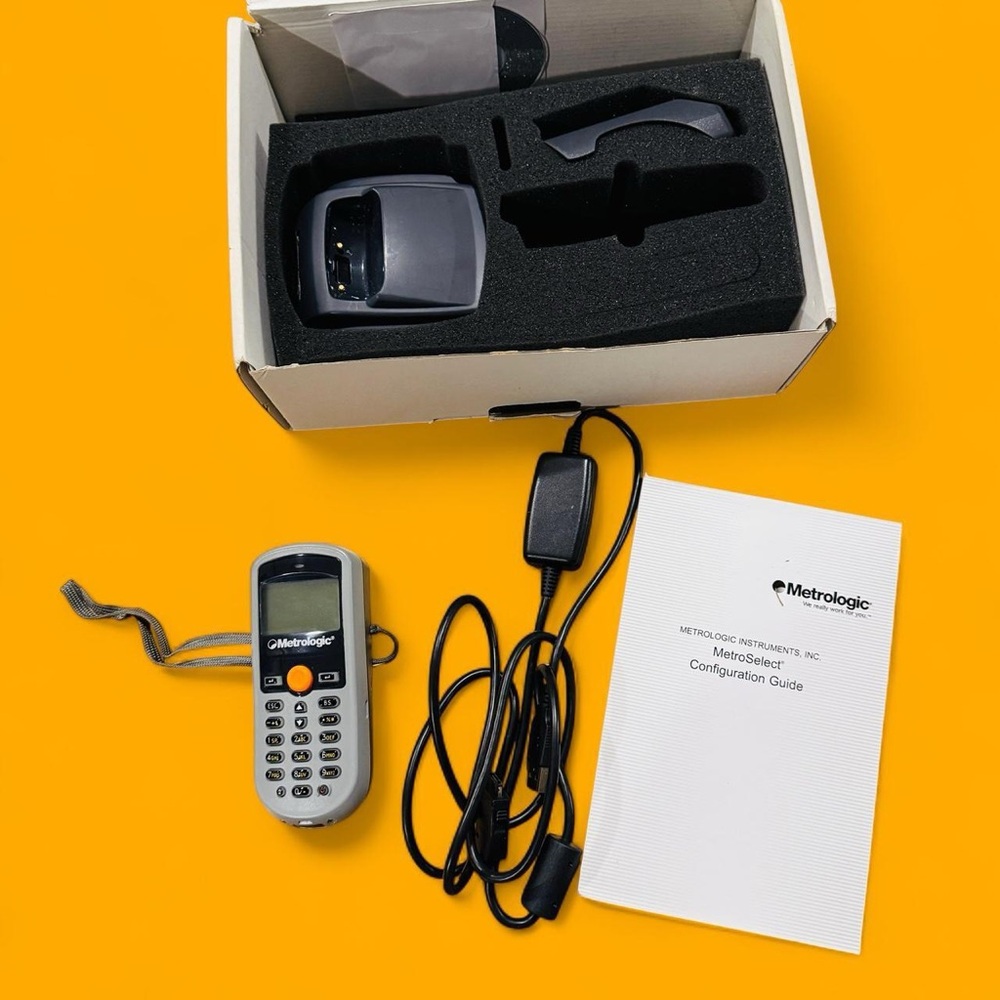 Metrologic OptimusS SP5502 Laser PDT Scanner Cradle USB Serial Cable